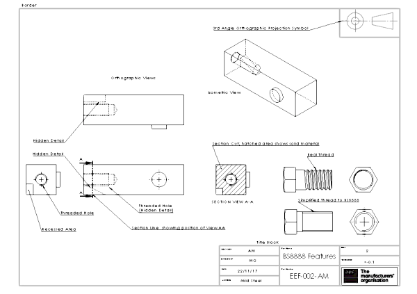 Another example of an Engineering drawing