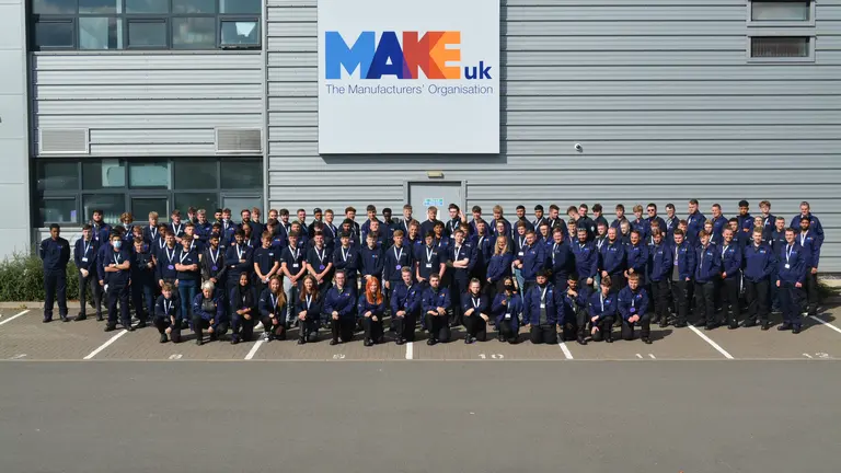 Make UK Apprentices posing for the camera.
