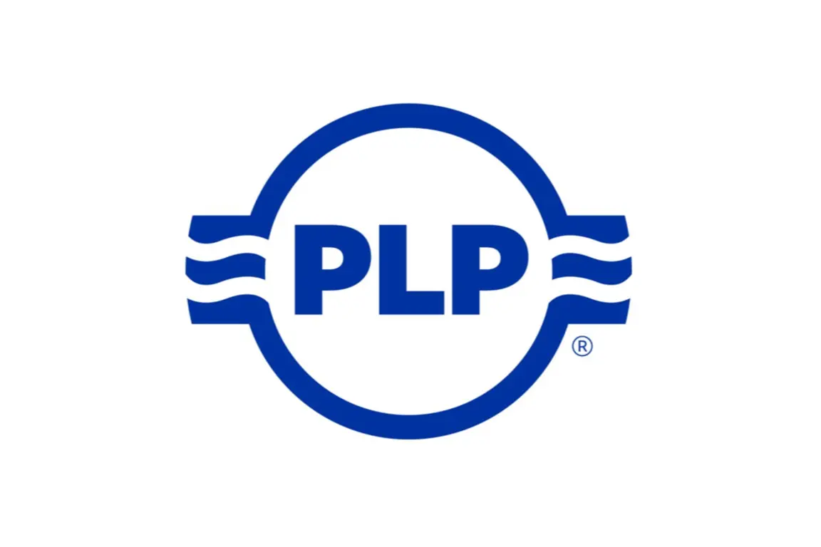 Blue circle logo with white "PLP" inside two blue waves.