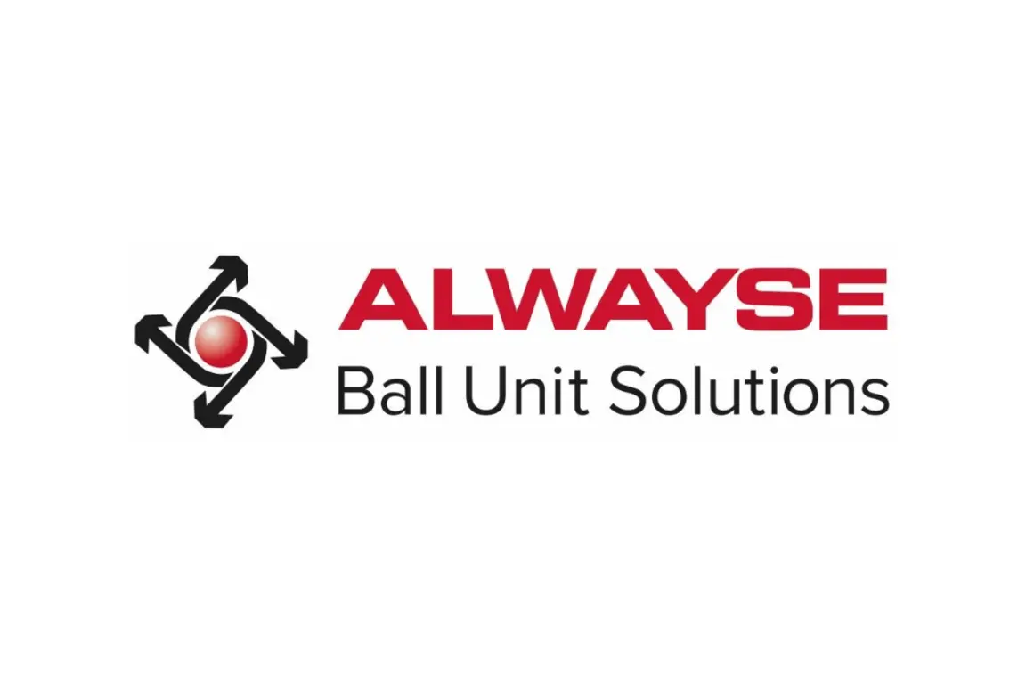 Alwayse Ball Unit Solutions logo, featuring a red circle and a black arrow pointing to the right.