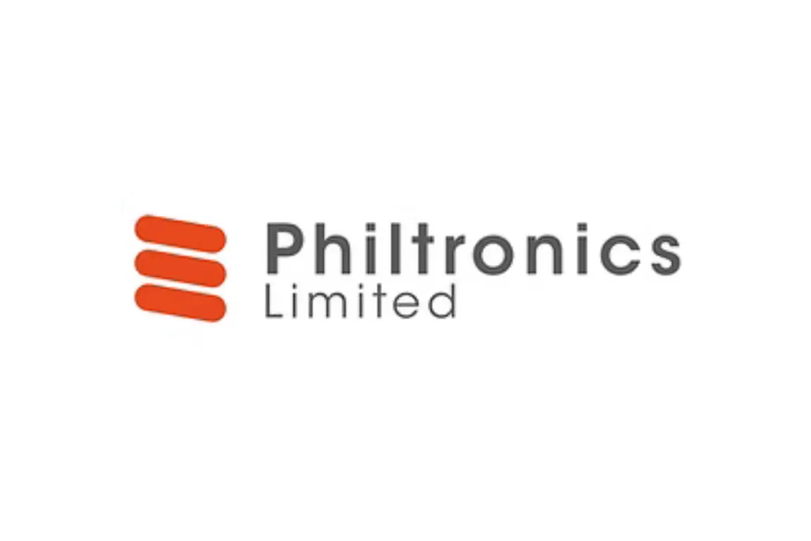 Philtronics Limited logo with three stacked orange squares.