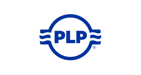 Blue circle logo with white "PLP" inside two blue waves.