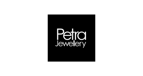 Petra Jewelry logo with black border