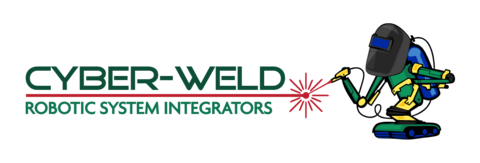 Logo for Cyber-Weld Ltd featuring a robot welding