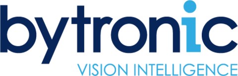 bytronic logo with blue font